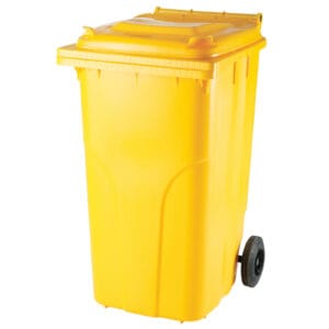 Pojemnik kubeł na odpady i śmieci ATESTY Europlast Austria - żółty 240L 3 Pojemnik kubeł na odpady i śmieci ATESTY Europlast Austria - żółty 240L - obrazek 1