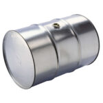 0449 beczka stalowa metalowa ocynkowana 200l otwor 2 w pobocznicy