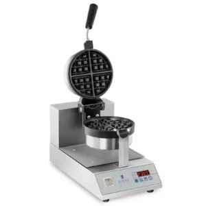 Gofrownica obrotowa do gofrów okrągłych ćwiartek śr. 18cm 1300W RCWM-1300-RE 6 Gofrownica obrotowa do gofrów okrągłych ćwiartek śr. 18cm 1300W RCWM-1300-RE - obrazek 2