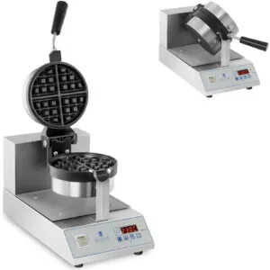 Gofrownica obrotowa do gofrów okrągłych ćwiartek śr. 18cm 1300W RCWM-1300-RE 5 Gofrownica obrotowa do gofrów okrągłych ćwiartek śr. 18cm 1300W RCWM-1300-RE - obrazek 1