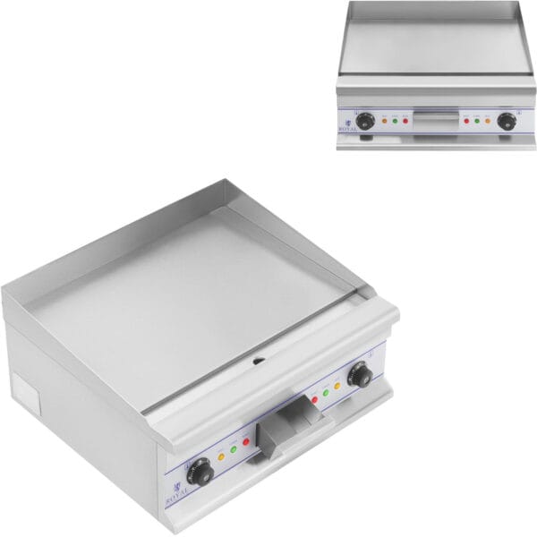 Gładka płyta grillowa grill elektryczny do smażenia 60cm 400V Royal Catering RCG 60S 1 10010389 gladka plyta grillowa grill elektryczny do smazenia 400v royal catering rcg
