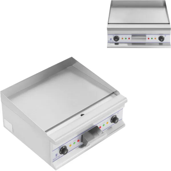 Gładka płyta grillowa grill elektryczny do smażenia 60cm 400V Royal Catering RCG 60S 1 10010389 gladka plyta grillowa grill elektryczny do smazenia 400v royal catering rcg