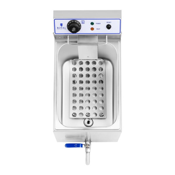 Profesjonalna frytownica do frytek ryb z kranem 3000W 17L Royal Catering RCEF 15E 3 10010421 6
