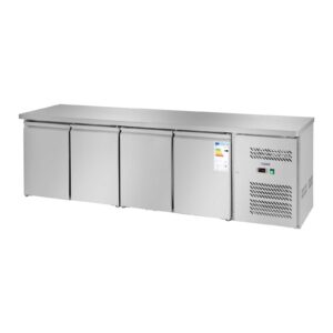 Stół chłodniczy 4-drzwiowy z blatem roboczym ze stali nierdzewnej od -2 do 8deg C 450L 7 Stół chłodniczy 4-drzwiowy z blatem roboczym ze stali nierdzewnej od -2 do 8deg C 450L - obrazek 2