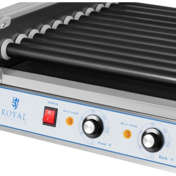 Grill rolkowy z szybą Roller grill z rolkami z teflonu 11T 2 10010472 2