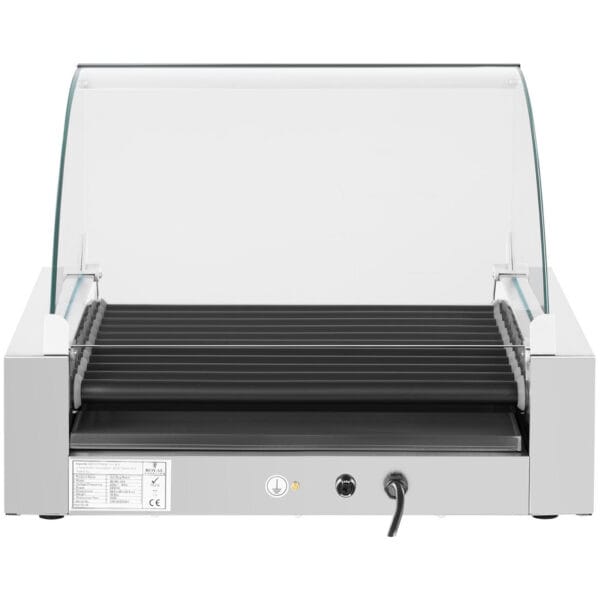 Grill rolkowy z szybą Roller grill z rolkami z teflonu 11T 5 10010472 5
