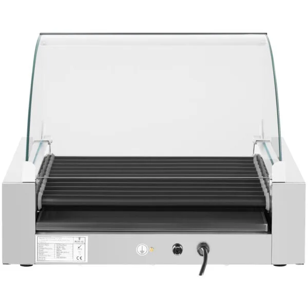 Grill rolkowy z szybą Roller grill z rolkami z teflonu 11T 5 10010472 5