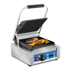 Kontakt grill elektryczny kontaktowy z wyświetlaczem LED żeliwne płyty 1800W 9 Kontakt grill elektryczny kontaktowy z wyświetlaczem LED żeliwne płyty 1800W - obrazek 3