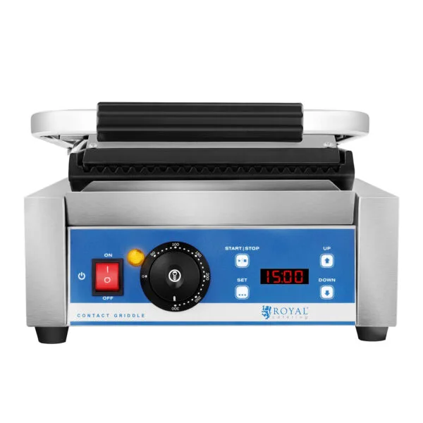 Kontakt grill elektryczny kontaktowy z wyświetlaczem LED żeliwne płyty 1800W 4 10010574 4