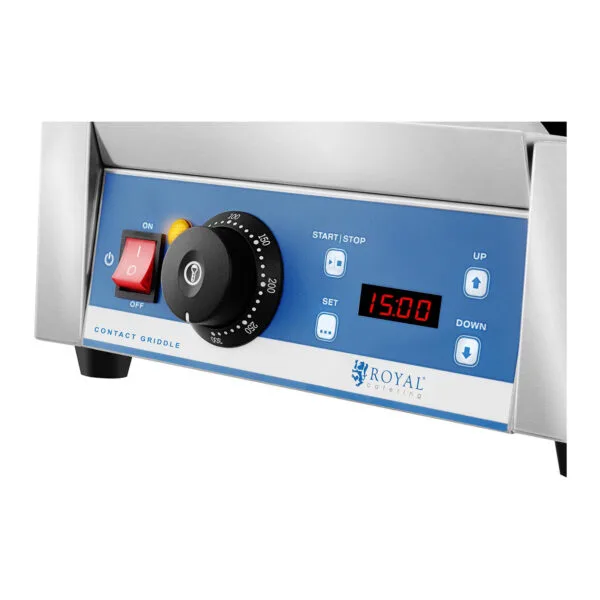 Kontakt grill elektryczny kontaktowy z wyświetlaczem LED żeliwne płyty 1800W 6 10010574 6