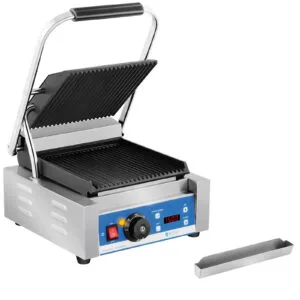Kontakt grill elektryczny kontaktowy z wyświetlaczem LED żeliwne płyty 1800W 8 Kontakt grill elektryczny kontaktowy z wyświetlaczem LED żeliwne płyty 1800W - obrazek 2