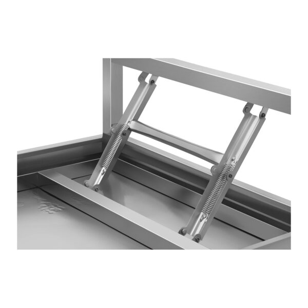Składany stół roboczy ze stali nierdzewnej 120 x 60cm do 120kg Royal Catering RCAT-120K 4 10010738 4