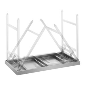 Składany stół roboczy ze stali nierdzewnej 120 x 60cm do 120kg Royal Catering RCAT-120K 13 Składany stół roboczy ze stali nierdzewnej 120 x 60cm do 120kg Royal Catering RCAT-120K - obrazek 7