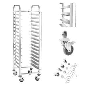 Wózek kelnerski cateringowy do transportu 16 pojemników tac 60 x 40 cm Royal Catering RCTW-16TB.1 5 Wózek kelnerski cateringowy do transportu 16 pojemników tac 60 x 40 cm Royal Catering RCTW-16TB.1 - obrazek 1