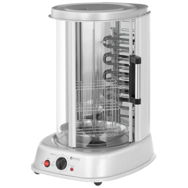 10010882 mini opiekacz grill do kebaba gyrosa ryb warzyw pionowy 4w1 1500w royal catering rcgv 1800