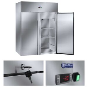 Lodówka chłodziarka szafa chłodnicza podwójna stalowa nierdzewna od -2 do 8deg C 1168L 7 Lodówka chłodziarka szafa chłodnicza podwójna stalowa nierdzewna od -2 do 8deg C 1168L - obrazek 1