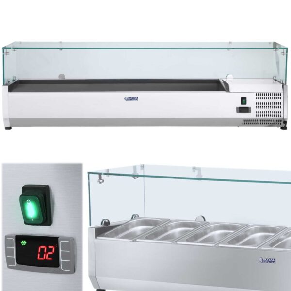 10010933 nadstawa chlodnicza ze szklana oslona 7x gn1 4 150cm hurtownia sklep cena