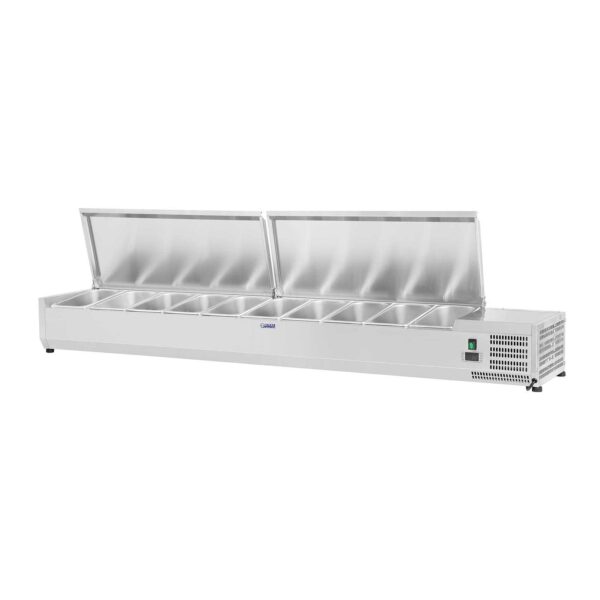 Nadstawa chłodnicza ze stalową pokrywą 10x GN1/4 200cm 1 10010936 1