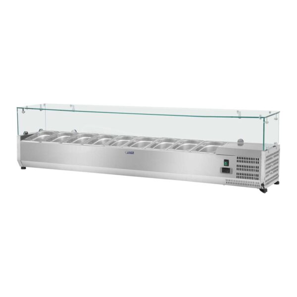Nadstawa chłodnicza ze szklaną osłoną 9x GN1/3 200cm 1 10010942 2