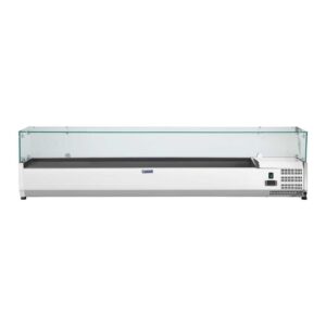 Nadstawa chłodnicza ze szklaną osłoną 9x GN1/3 200cm 7 Nadstawa chłodnicza ze szklaną osłoną 9x GN1/3 200cm - obrazek 3