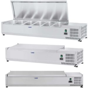 Nadstawa chłodnicza ze stalową pokrywą 5x GN1/3 i 1x GN1/2 150cm 5 Nadstawa chłodnicza ze stalową pokrywą 5x GN1/3 i 1x GN1/2 150cm - obrazek 1