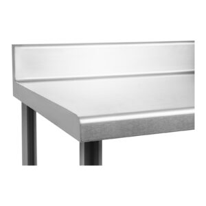 Stół blat kuchenny roboczy z rantem i półką Stal nierdzewna 120x70cm - obrazek 3