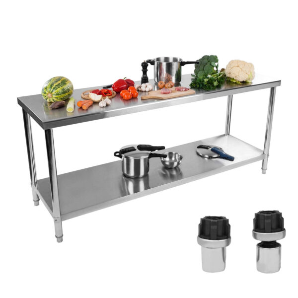 10011092 stol blat roboczy gastronomiczny stalowy nierdzewny centralny z polka 200x60cm hurtownia sklep zielona gora