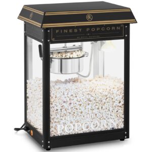 Maszyna automat urządzenie do prażenia popcornu retro TEFLON 1600 W 5-6 kg/h - czarno-złota 11 Maszyna automat urządzenie do prażenia popcornu retro TEFLON 1600 W 5-6 kg/h - czarno-złota - obrazek 2