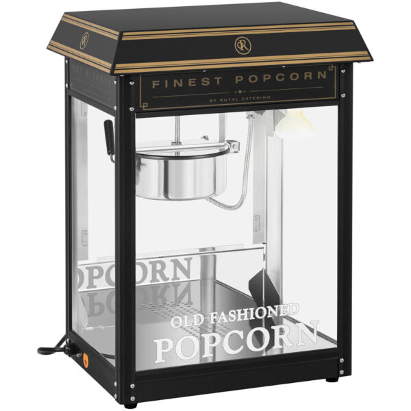 Maszyna automat urządzenie do prażenia popcornu retro TEFLON 1600 W 5-6 kg/h - czarno-złota 9 10011100 9