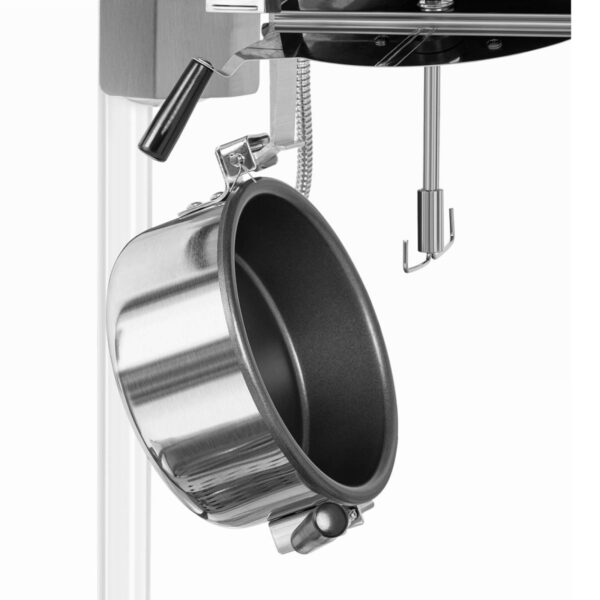 Maszyna automat urządzenie do prażenia popcornu retro TEFLON 1600 W 5-6 kg/h - biało-złota 2 10011101 2