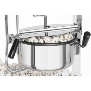 Maszyna automat urządzenie do prażenia popcornu retro TEFLON 1600 W 5-6 kg/h - biało-złota 14 Maszyna automat urządzenie do prażenia popcornu retro TEFLON 1600 W 5-6 kg/h - biało-złota - obrazek 5