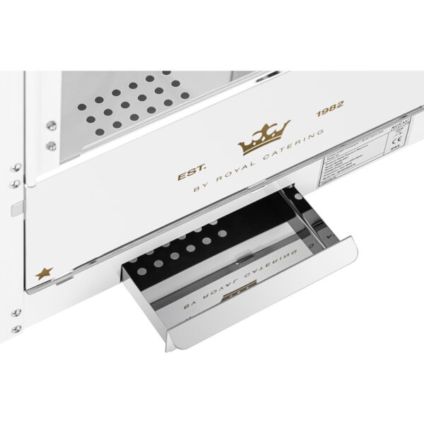 Maszyna automat urządzenie do prażenia popcornu retro TEFLON 1600 W 5-6 kg/h - biało-złota 7 10011101 7