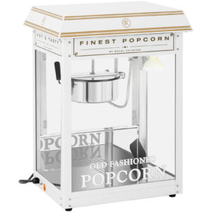Maszyna automat urządzenie do prażenia popcornu retro TEFLON 1600 W 5-6 kg/h - biało-złota 19 Maszyna automat urządzenie do prażenia popcornu retro TEFLON 1600 W 5-6 kg/h - biało-złota - obrazek 10