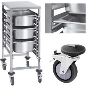 Wózek gastronomiczny transportowy do pojemników 7x GN1/1 nośność do 50kg - obrazek 1
