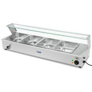 Bemar podgrzewacz elektryczny z kranem i osłoną 1800 W 4x GN 1/2 gł. 100 mm 24 l 7 Bemar podgrzewacz elektryczny z kranem i osłoną 1800 W 4x GN 1/2 gł. 100 mm 24 l - obrazek 2