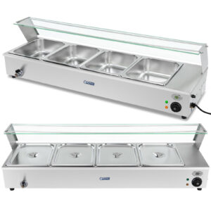 Bemar podgrzewacz elektryczny z kranem i osłoną 1800 W 4x GN 1/2 gł. 100 mm 24 l 6 Bemar podgrzewacz elektryczny z kranem i osłoną 1800 W 4x GN 1/2 gł. 100 mm 24 l - obrazek 1