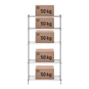 Regał magazynowy druciany ażurowy kolor szary 180x90x35cm do 250kg 14 Regał magazynowy druciany ażurowy kolor szary 180x90x35cm do 250kg - obrazek 7