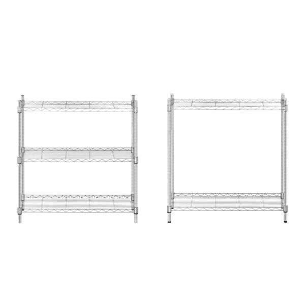 Regał magazynowy druciany ażurowy kolor szary 180x90x35cm do 250kg 1 10011224 4