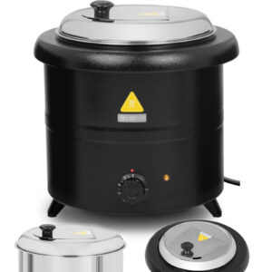 Kociołek termos garnek elektryczny do zupy 13 l 600 W czarny 5 Kociołek termos garnek elektryczny do zupy 13 l 600 W czarny - obrazek 1
