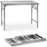 10011482 stol ze stali nierdzewnej kuchenny skladany 120 x 60 cm hurtownia sklep dystrybutor