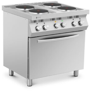 Kuchnia elektryczna 4-płytowa z piekarnikiem 4 x 2600 W 3 kW 400 V ITALY - obrazek 2