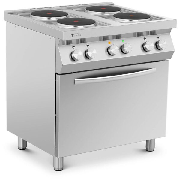 Kuchnia elektryczna 4-płytowa z piekarnikiem 4 x 2600 W 3 kW 400 V ITALY 1 10011761 1