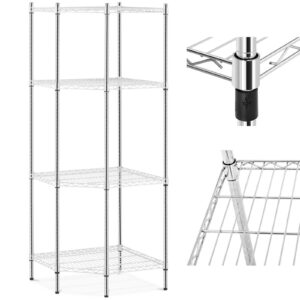 Regał metalowy narożny 4 półki ażurowe do 1 t 1000 kg 68x68x180 cm - obrazek 1