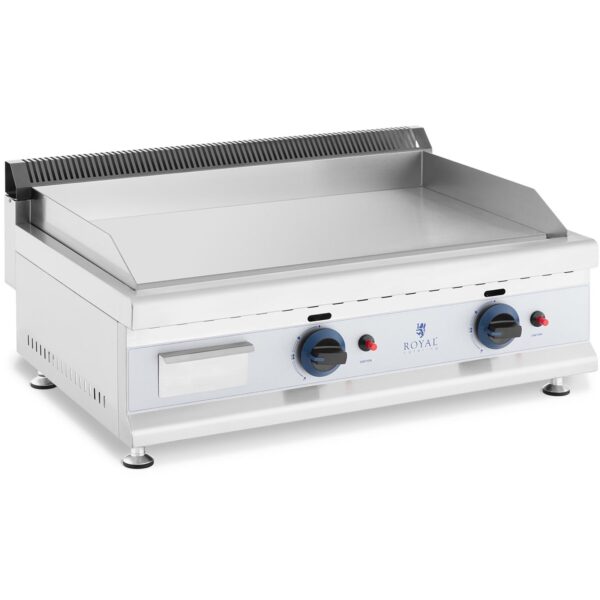 Grill gazowy podwójny gładki nastawny nierdzewny na gaz ziemny 2x 3.1 kW 0.02 bar 74.5 x 40 cm 1 10011917 1