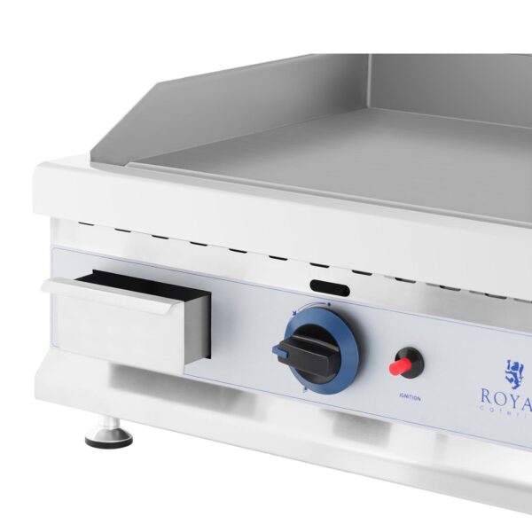 Grill gazowy podwójny gładki nastawny nierdzewny na gaz ziemny 2x 3.1 kW 0.02 bar 74.5 x 40 cm 2 10011917 2