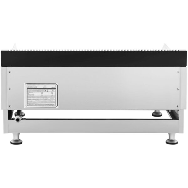 Grill gazowy podwójny gładki ryflowany nierdzewny na gaz ziemny 2x 3.1 kW 0.02 bar 60 x 40 cm 4 10011918 4