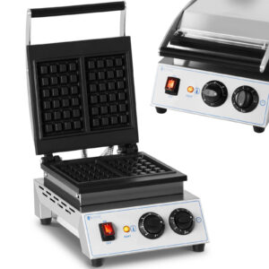 Gofrownica prostokątna na 2 gofry 170 x 210 mm TEFLON 1500 W 5 Gofrownica prostokątna na 2 gofry 170 x 210 mm TEFLON 1500 W - obrazek 1