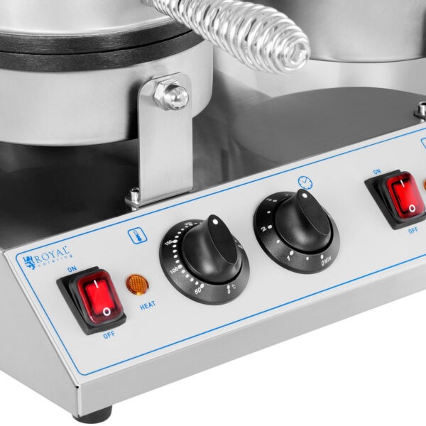 Gofrownica okrągła podwójna śr. gofra 185 mm 2600 W 2 10012036 2