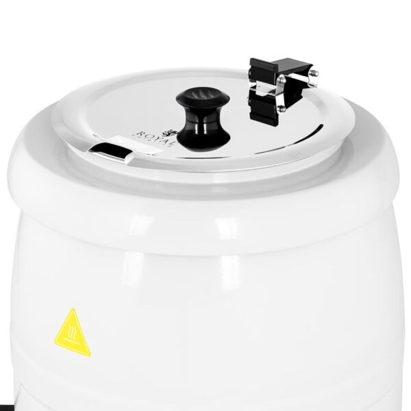 Kociołek termos na zupę elektryczny ze stali nierdzewnej cool-touch 400 W 10 l 35-80C biały 4 10012065 4