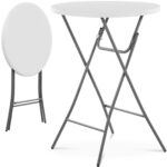 10012101 stol stolik okragly cateringowy barowy skladany bialy do 100 kg sr 80 cm x 110 cm ean 4062859016294 hurtownia zielona gora